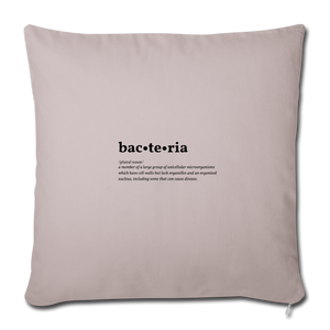 Bacteria (definition) - Sofa pillowcase 17,3'' x 17,3'' (45 x 45 cm) - light taupe
