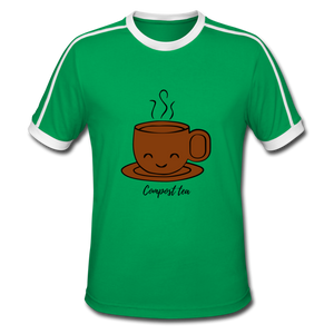 Compost Tea - Men's Retro T-Shirt - kelly green/white